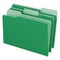Pendaflex 1/3-Cut Tabs Assorted Legal Size Colored File Folders - Green/Light Green (100/Box)